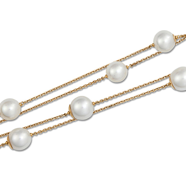 AUTORE 18CT YELLOW GOLD SOUTH SEA PEARL NECKLACE (Image 2)