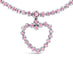 FIESSLER 18CT WHITE GOLD PINK SAPPHIRE HEART PENDANT (Thumbnail 1)