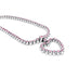FIESSLER 18CT WHITE GOLD PINK SAPPHIRE HEART PENDANT (Thumbnail 3)