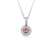 18CT ROSE GOLD AND 18CT WHITE GOLD ARGYLE PINK DIAMOND AND WHITE DIAMOND PAVE SET PENDANT (Thumbnail 1)