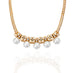 18CT YELLOW GOLD SOUTH SEA PEARL, WHITE DIAMOND AND ARGYLE CHAMPAGNE DIAMOND NECKLET (Thumbnail 2)