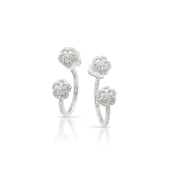 PASQUALE BRUNI FIGLIA DEI FIORI DIAMOND EARRINGS 18CT WHITE GOLD (Image 1)