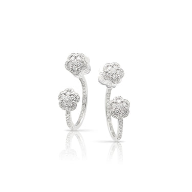 PASQUALE BRUNI FIGLIA DEI FIORI DIAMOND EARRINGS 18CT WHITE GOLD