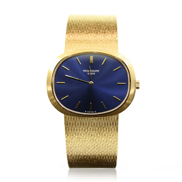 PATEK PHILIPPE VINTAGE GOLDEN ELLIPSE WITH BLUE DIAL (Image 1)