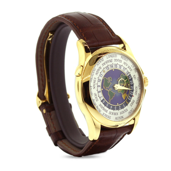PATEK PHILIPPE PRE-OWNED 5131J YELLOW GOLD WORLD TIME ENAMEL DIAL (Image 2)