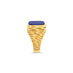 18CT YELLOW GOLD LAPIS LAZULI GENTS SIGNET RING (Thumbnail 2)