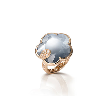 PASQUALE BRUNI TON JOLI LUNAIRE 18CT ROSE GOLD LUNAR NIGHT BLUE GEM & DIAMOND RING