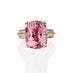 18CT WHITE GOLD AND ROSE GOLD PINK TOURMALINE AND DIAMOND DRESS RING (Thumbnail 1)