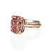 18CT WHITE GOLD AND ROSE GOLD PINK TOURMALINE AND DIAMOND DRESS RING (Thumbnail 2)