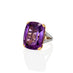 41.3CT CUSHION CUT AMETHYST AND DIAMOND COCKTAIL RING (Thumbnail 1)