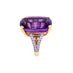41.3CT CUSHION CUT AMETHYST AND DIAMOND COCKTAIL RING (Thumbnail 2)