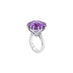 23.58CT ROUND CUT AMETHYST RING SET IN 18CT WHITE GOLD (Thumbnail 2)