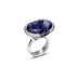 18CT WHITE GOLD IOLITE AND DIAMOND COCKTAIL RING (Thumbnail 2)