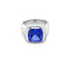 5.08CT CUSHION CUT TANZANITE AND DIAMOND RING (Thumbnail 1)