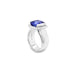 5.08CT CUSHION CUT TANZANITE AND DIAMOND RING (Thumbnail 2)