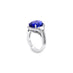 6.73CT OVAL SHAPE TANZANITE AND DIAMOND RING SET IN 18CT WHITE GOLD (Thumbnail 2)