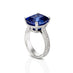 PLATINUM 11.03CT TANZANITE AND DIAMOND RING (Thumbnail 3)