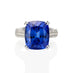 PLATINUM 11.03CT TANZANITE AND DIAMOND RING (Thumbnail 1)