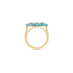 ROBERTO COIN VENETIAN PRINCESS 18CT YELLOW GOLD AMAZONITE & DIAMOND RING (Thumbnail 3)