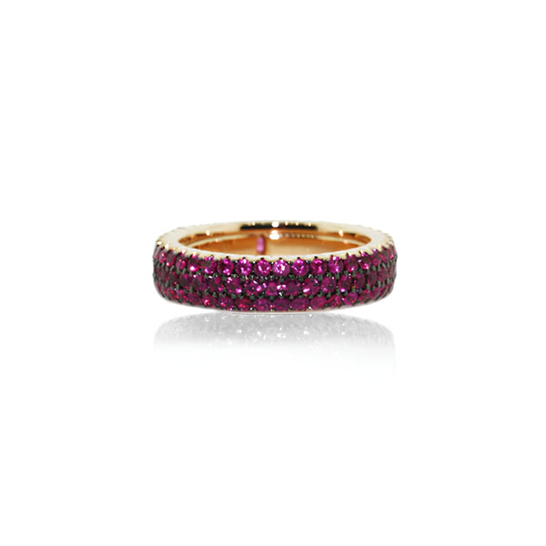 DEMEGLIO RUBY 18CT ROSE GOLD RING (Image 1)