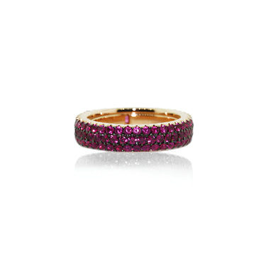 DEMEGLIO RUBY 18CT ROSE GOLD RING