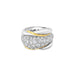 18CT YELLOW & WHITE GOLD DIAMOND SET RING (Thumbnail 1)