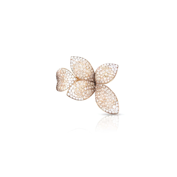 PASQUALE BRUNI "GIARDINI SEGRETI' 18CT ROSE GOLD WHITE & CHAMPAGNE DIAMOND RINGS (Image 1)