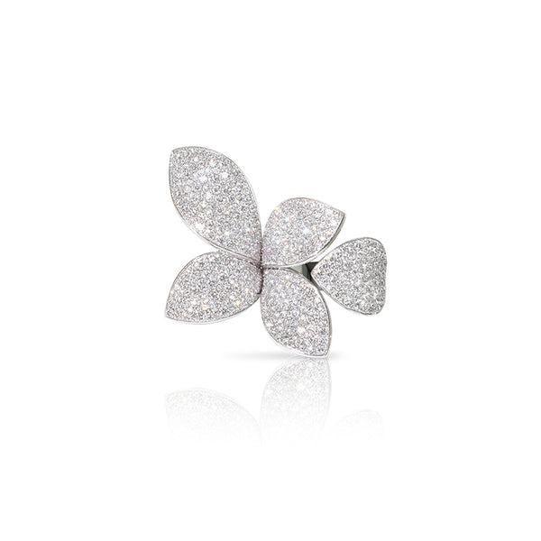 PASQUALE BRUNI 'GIARDINI SEGRETI FIVE LEAVES' 18CT WHITE GOLD DIAMOND RING (Image 1)