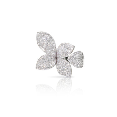 PASQUALE BRUNI 'GIARDINI SEGRETI FIVE LEAVES' 18CT WHITE GOLD DIAMOND RING