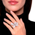 PASQUALE BRUNI 'GIARDINI SEGRETI FIVE LEAVES' 18CT WHITE GOLD DIAMOND RING (Thumbnail 2)