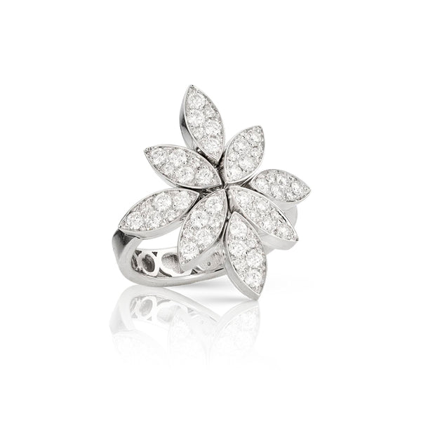 PASQUALE BRUNI GHIRLANDA LUCE DI LOTO 18CT WHITE GOLD DIAMOND RING (Image 1)