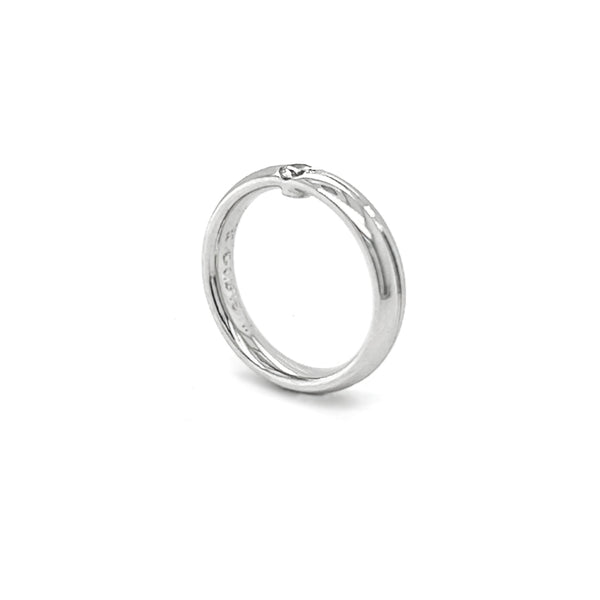 18CT WHITE GOLD DIAMOND SET BAND (Image 2)