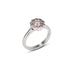 PLATINUM ROUND BRILLIANT CUT DIAMOND & ARGYLE PINK DIAMOND RING (Thumbnail 2)