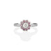 PLATINUM ROUND BRILLIANT CUT DIAMOND & ARGYLE PINK DIAMOND RING (Thumbnail 1)