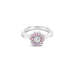 PLATINUM ROUND BRILLIANT CUT DIAMOND & ARGYLE PINK DIAMOND RING (Thumbnail 1)