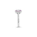 PLATINUM ROUND BRILLIANT CUT DIAMOND & ARGYLE PINK DIAMOND RING (Thumbnail 3)
