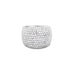 18CT WHITE GOLD LARGE PAVE DIAMOND RING (Thumbnail 1)