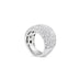 18CT WHITE GOLD LARGE PAVE DIAMOND RING (Thumbnail 2)