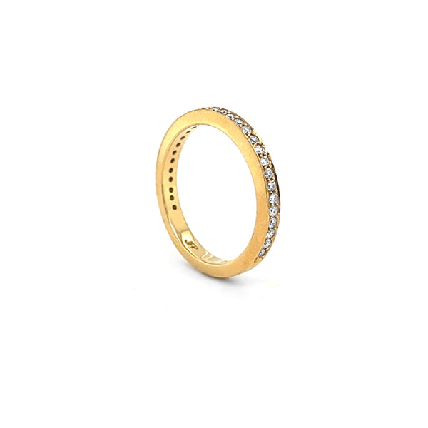 18CT YELLOW GOLD 'GRACE' DIAMOND SET WEDDING RING (Image 2)