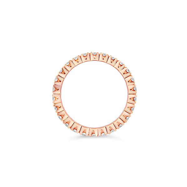 18CT ROSE GOLD DIAMOND ETERNITY BAND (Image 2)