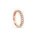 18CT ROSE GOLD SCALLOPED DIAMOND WEDDING RING (Thumbnail 1)