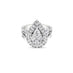 18CT WHITE GOLD PEARSHAPED DOUBLE HALO DIAMOND DRESS RING (Thumbnail 1)