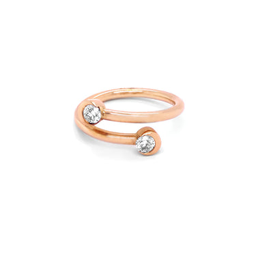 STOCKERT 'MOONSTRUCK' 18CT ROSE GOLD DIAMOND RING