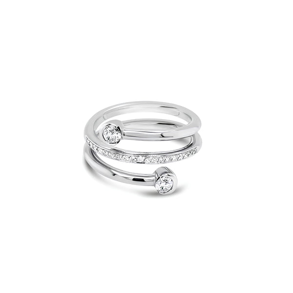 STOCKERT 18CT WHITE GOLD DIAMOND RING (Image 1)