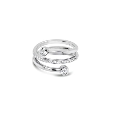 STOCKERT 18CT WHITE GOLD DIAMOND RING
