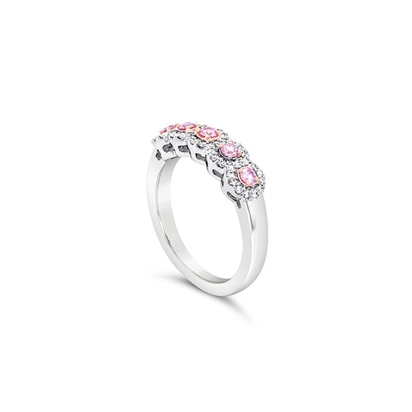 0.21CT FANCY PINK ROUND BRILLIANT CUT ARGYLE PINK DIAMOND RING (Image 2)