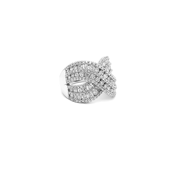 18CT WHITE GOLD DIAMOND RING (Image 2)