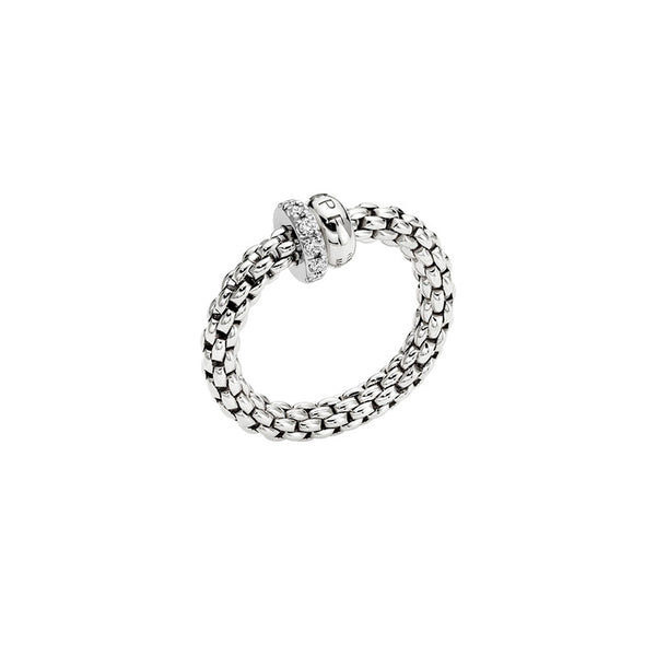 FOPE 'SOLO' 18CT WHITE GOLD DIAMOND RING (Image 1)