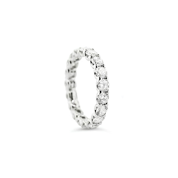 ROBERTO COIN "CENTO" 18CT WHITE GOLD DIAMOND ETERNITY BAND (Image 1)