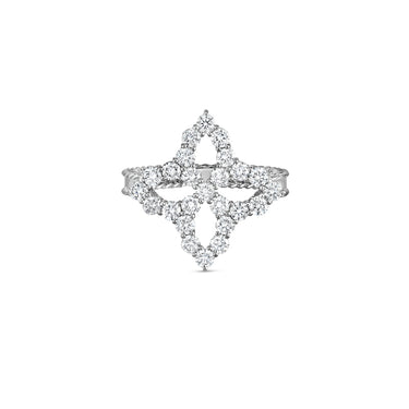 ROBERTO COIN DIAMOND PRINCESS 18CT WHITE GOLD DIAMOND RING